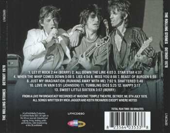 CD The Rolling Stones: Detroit 1978