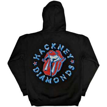 Mercancía The Rolling Stones: The Rolling Stones Unisex Zipped Hoodie: Hackney Diamonds Stars (back Print) (small) S