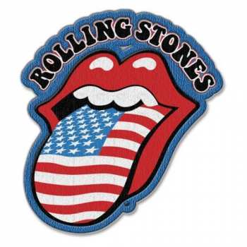 Merch The Rolling Stones: Aplicación Us Tongue With Iron On Finish