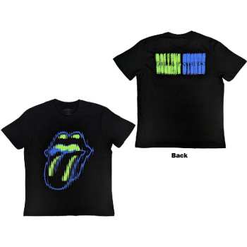 Mercancía The Rolling Stones: The Rolling Stones Unisex T-shirt: Distorted Tongue (back Print) (small) S
