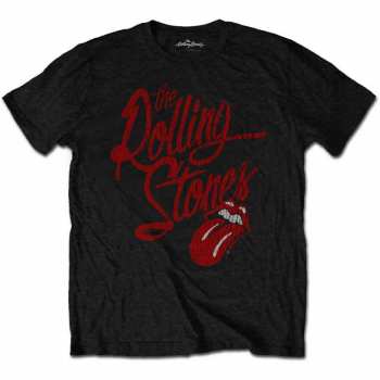 Merch The Rolling Stones: Camiseta Script Logo The Rolling Stones 