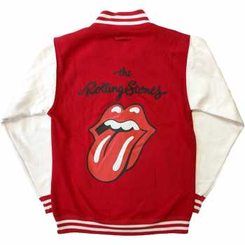 Mercancía The Rolling Stones: The Rolling Stones Unisex Varsity Jacket: Classic Tongue (back Print) (small) S
