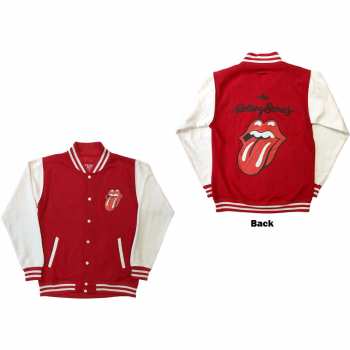 Mercancía The Rolling Stones: The Rolling Stones Unisex Varsity Jacket: Classic Tongue (back Print) (small) S