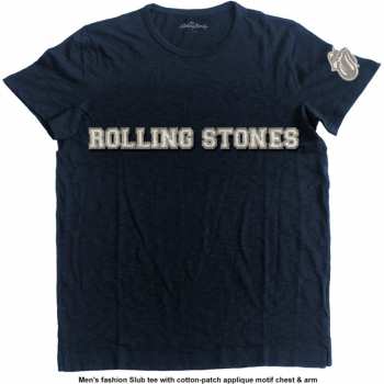 Merch The Rolling Stones: Bordado Camiseta Logo The Rolling Stones & Tongue 