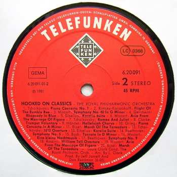 LP Royal Philharmonic Orchestra: Hooked On Classics CLR