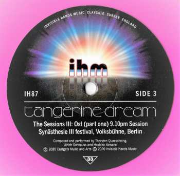 2LP Tangerine Dream: The Sessions III CLR