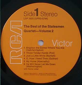 LP The Statesmen Quartet: The Best Of Volume 2