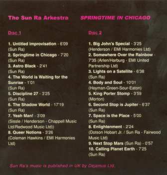 2CD The Sun Ra Arkestra: Springtime In Chicago
