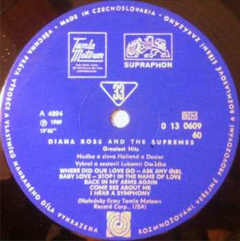 LP The Supremes: Supremes Greatest Hits