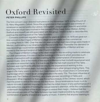 CD The Tallis Scholars: Live In Oxford