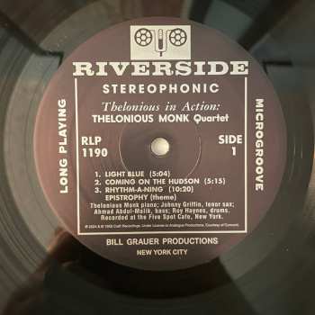 LP The Thelonious Monk Quartet: Thelonious In Action