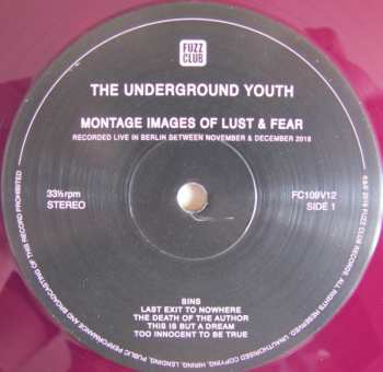 LP The Underground Youth: Montage Images Of Lust & Fear  LTD | CLR