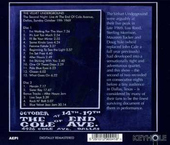 2CD The Velvet Underground: Live At The End Of Cole Ave. - The Second Night