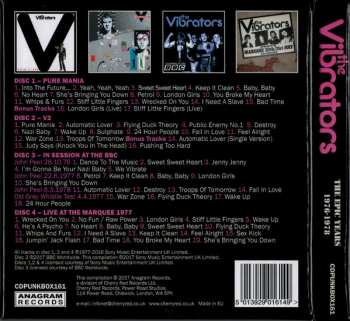 4CD/Caja The Vibrators: The Epic Years 1976-1978