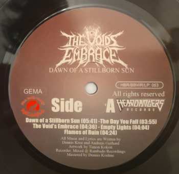 LP The Void's Embrace: Dawn Of A Stillborn Sun LTD