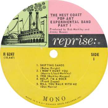 LP The West Coast Pop Art Experimental Band: Part One