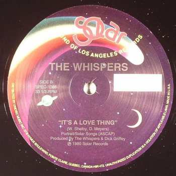 LP The Whispers: Rock Steady / It's A Love Thing