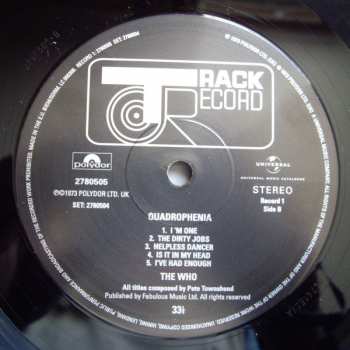 2LP The Who: Quadrophenia