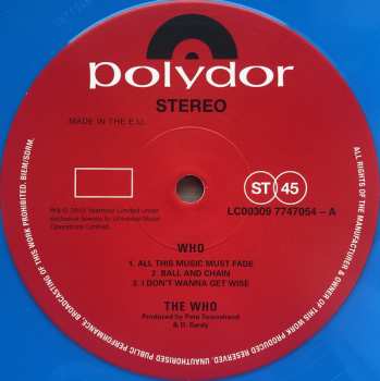 2LP The Who: Who DLX | LTD | CLR