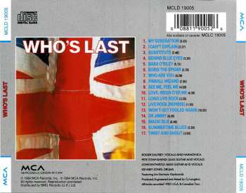 CD The Who: Who's Last
