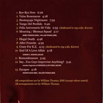 CD The William Thomas Ensemble: Notes From A Drummer