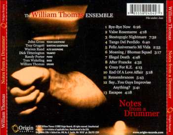 CD The William Thomas Ensemble: Notes From A Drummer