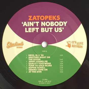 LP The Zatopeks: Ain't Nobody Left But Us