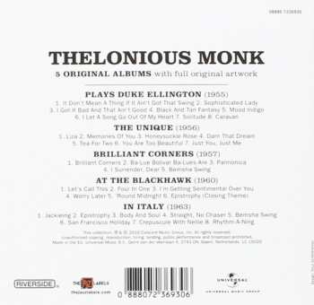 5CD/Caja Thelonious Monk: 5 Original Albums