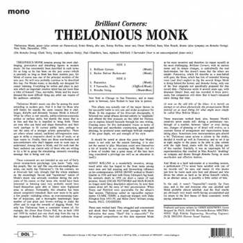 LP Thelonious Monk: Brilliant Corners LTD | CLR