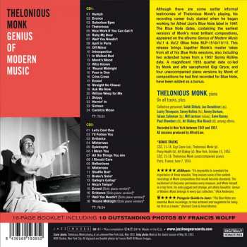 2CD Thelonious Monk: Genius Of Modern Music LTD