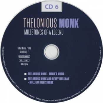 10CD/Caja Thelonious Monk: Milestones Of A Legend