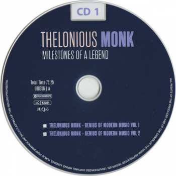 10CD/Caja Thelonious Monk: Milestones Of A Legend