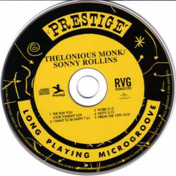 CD Thelonious Monk: Thelonious Monk / Sonny Rollins