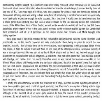 CD John Coltrane: Thelonious Monk With John Coltrane