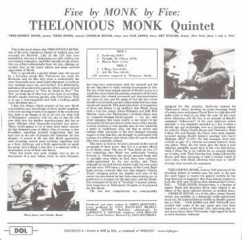 5CD/Caja Thelonious Monk: Timeless Classic Albums