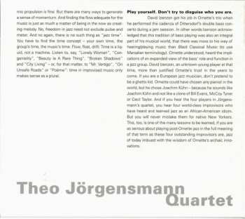 CD Theo Jörgensmann Quartet: To Ornette - Hybrid Identity