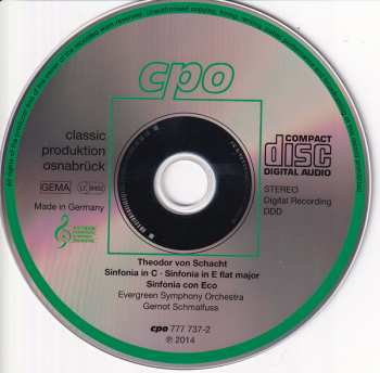 CD Gernot Schmalfuß: Symphonies Vol. 1