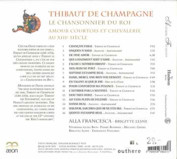 CD Alla Francesca: Le Chansonnier Du Roi (Amour Courtois Et Chevalerie Au XIIIe Siècle)