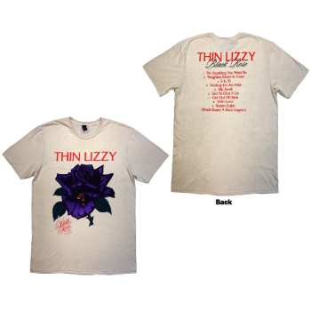 Mercancía Thin Lizzy: Thin Lizzy Unisex T-shirt: Black Rose Tracklist (back Print) (small) S
