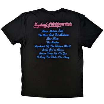 Mercancía Thin Lizzy: Thin Lizzy Unisex T-shirt: Vagabonds Of The Western World Tracklist (back Print) (small) S