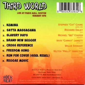CD Third World: Live At Paul's Mall, Boston Summer 1976