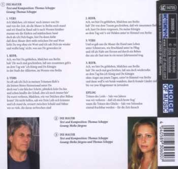 CD Thomas Schoppe: Die Mauer