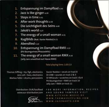 CD Thomas Siffling Trio: Kitchen Music DIGI