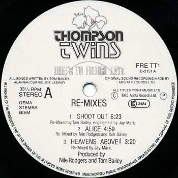 2LP Thompson Twins: Here's To Future Days