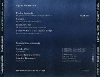CD Tigran Mansurian: Quasi Parlando