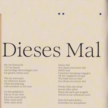 CD Tim Bendzko: April