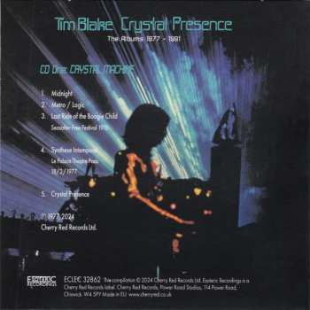 3CD/Caja Tim Blake: Crystal Presence (The Albums 1977 - 1991)
