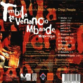 CD Timbila ta Venancio Mbande: Xylophone Music From The Chopi People
