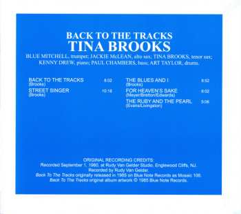 CD Tina Brooks: Back To The Tracks