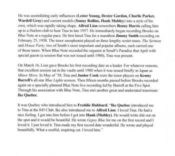 CD Tina Brooks: Back To The Tracks